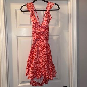 SHEIN RED FLORAL ROMPER